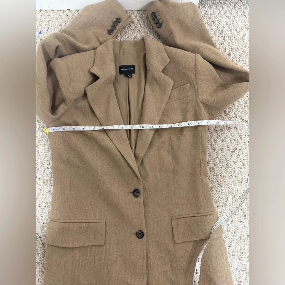 Club Monaco Camel Blazer size 0 - Picture 7 of 7